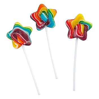 Amazon.com : Galaxy Star Rainbow Lollipops Individually